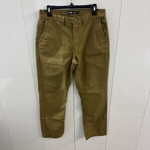 Vans Men’s Authentic Chino Pants Size 32 Olive Green Khaki Relaxed Fit